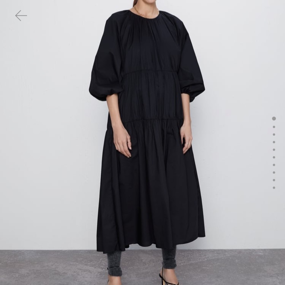 Zara Midi Poplin Dress